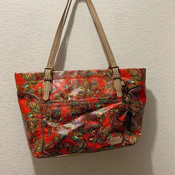 Sakroots Birds of Paradise Print Metro Tote Bag Shopper Shoulder Handbag Purse - Picture 1 of 15
